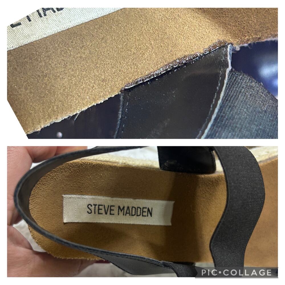 Women's Black Espadrille Sandals - Picture 9 of 9